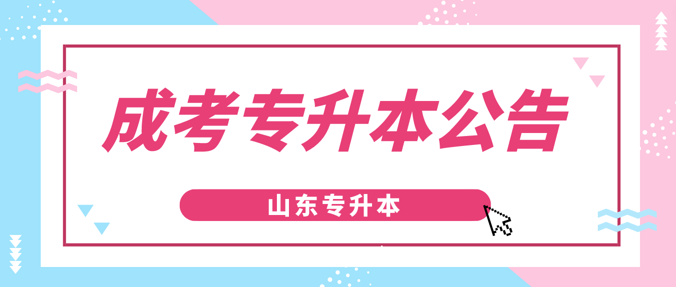 2023年山东省成人高考专升本报名公告