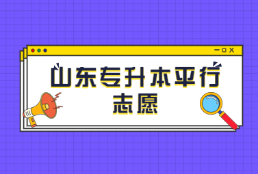 山东专升本平行志愿什么意思?