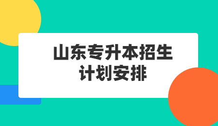 2022年山东统招专升本招生计划安排(图1)