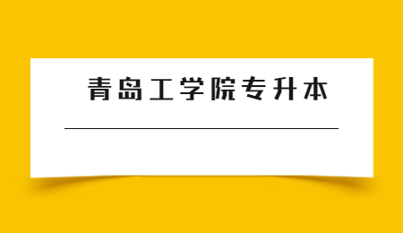 2023年青岛工学院专升本招生简章(图1)