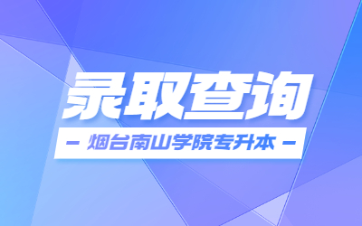 2023年烟台南山学院专升本退役士兵免试征集志愿综合考查成绩及录取查询(图1)